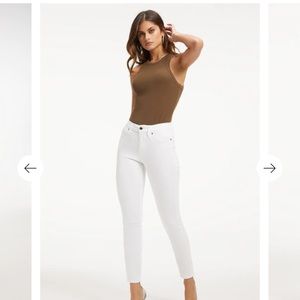 Good American good legs white jeans worn once